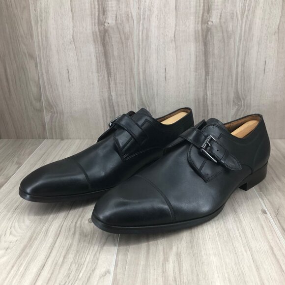 Steve Madden Shoes Mens 10.5 Covet Black Leather Buckle Strap Oxfords main image 8